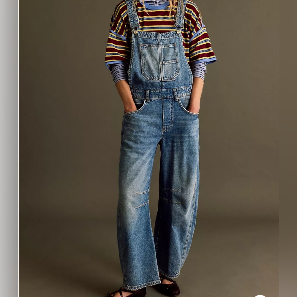 We the Free Barrel Overalls L